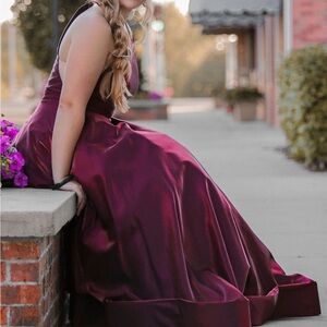 Sherri Hill Deep Purple Prom Dress